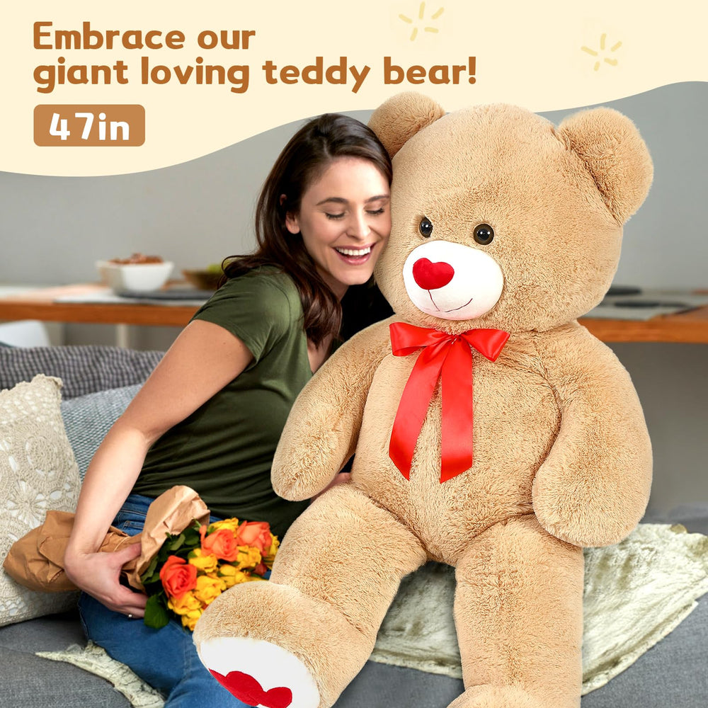 MaoGoLan brown teddy bear as home decor centerpiece.