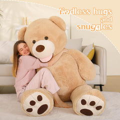 MaoGoLan cuddly giant teddy for couples invites warm hugs and cozy living room decor.