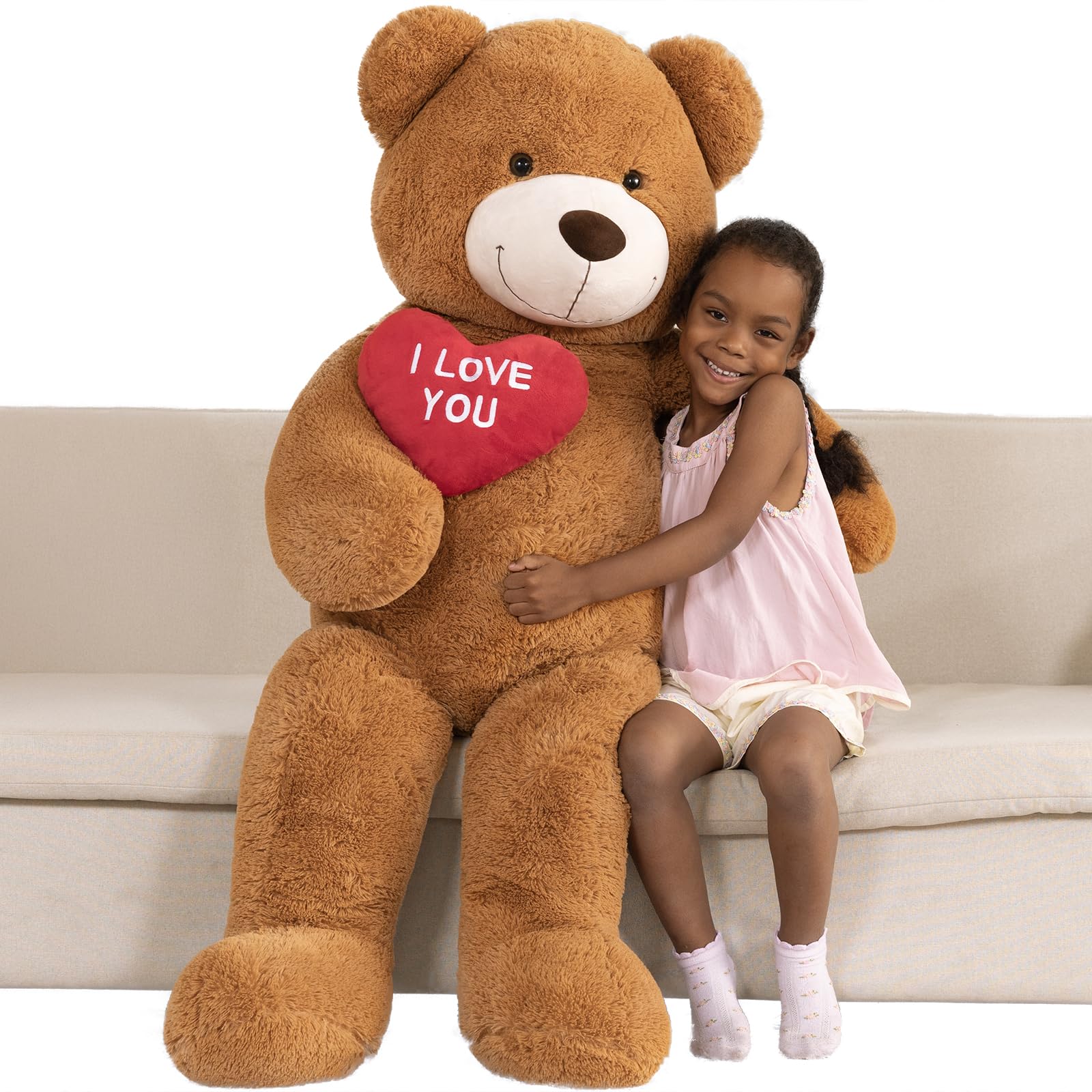 MaoGoLan dark brown giant teddy, warm hugs and presence
