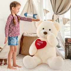 MaoGoLan fluffy teddy bear plush offering a soft, cozy cuddle.