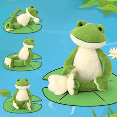 MaoGoLan frog plush back zipper design supports easy upkeep.