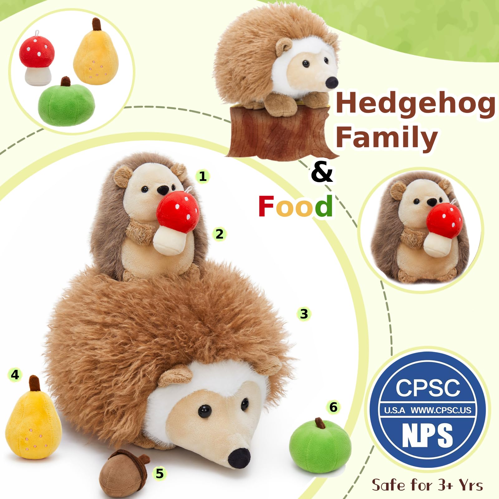 MaoGoLan fruit apple plush demonstrates feeding play and shape exploration.