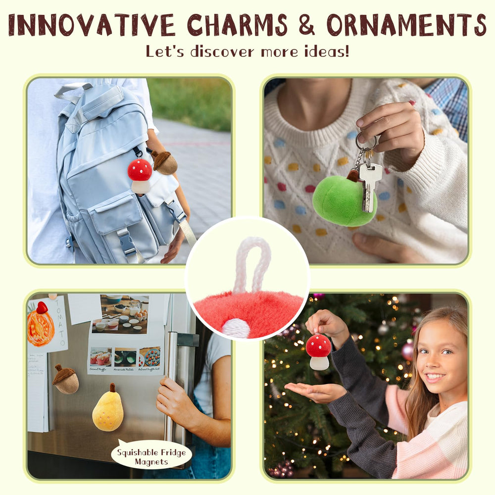 MaoGoLan fruit grape plush compact props for whiteboard or fridge play.