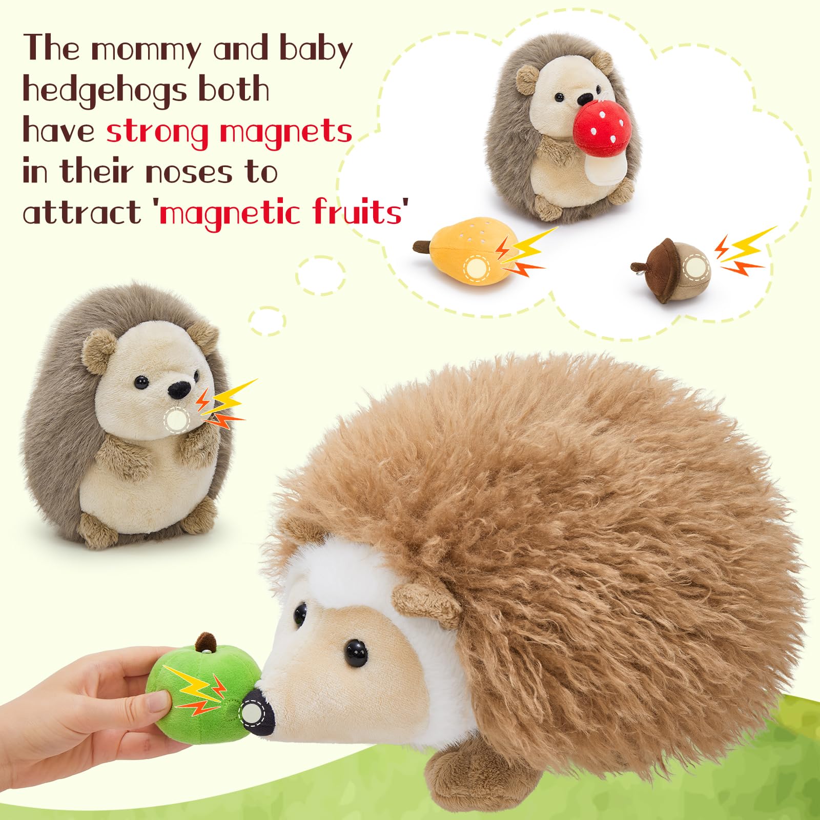 MaoGoLan fruit strawberry plush boosts interactive pretend meals on the go.