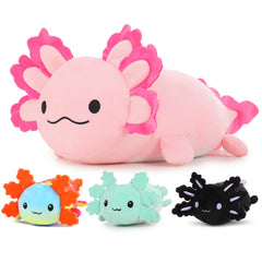 MaoGoLan giant axolotl plush mother pose offers soft cuddling comfort.