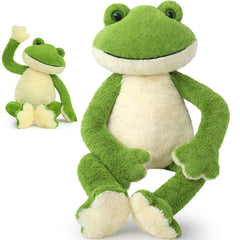 MaoGoLan 24-inch giant frog plush with smiling face for cozy hugs.