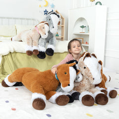 MaoGoLan giant plush horse pillow 47 inches for hugs and naps