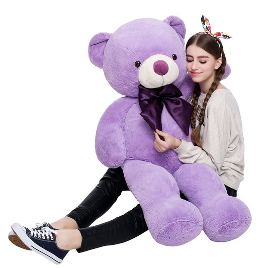 MaoGoLan giant purple teddy bear front view for warm, inviting hugs