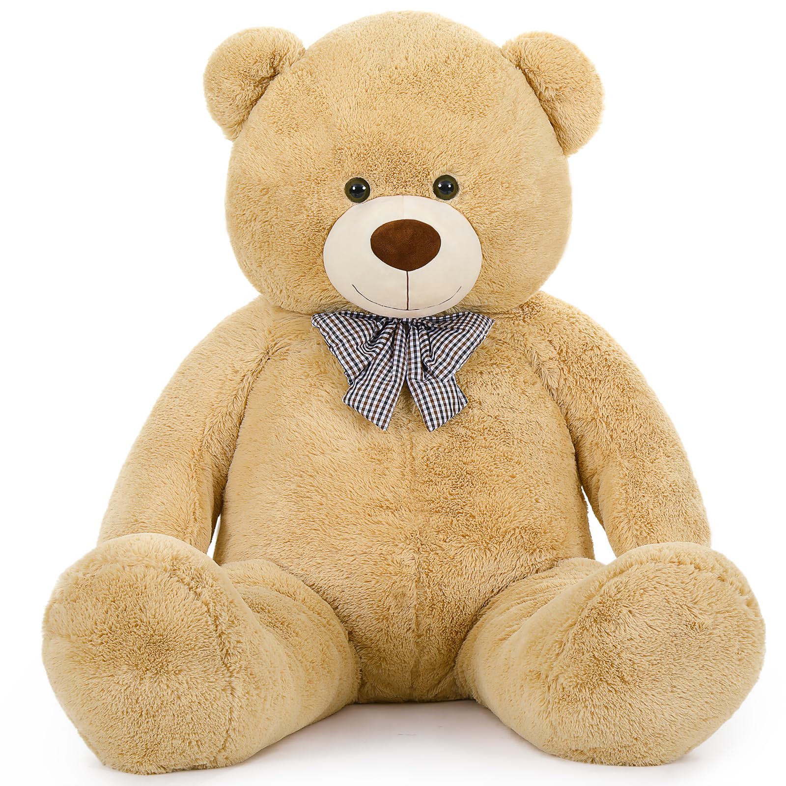 MaoGoLan teddy bear styled for Christmas display with soft fur inviting hugs.