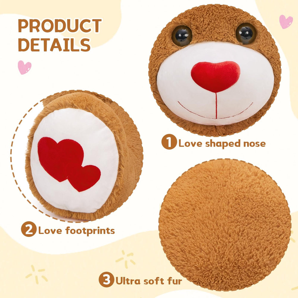 MaoGoLan giant teddy bear plush texture, ultra-soft feel for comforting hugs.