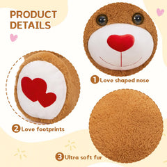 MaoGoLan giant teddy bear plush texture, ultra-soft feel for comforting hugs.