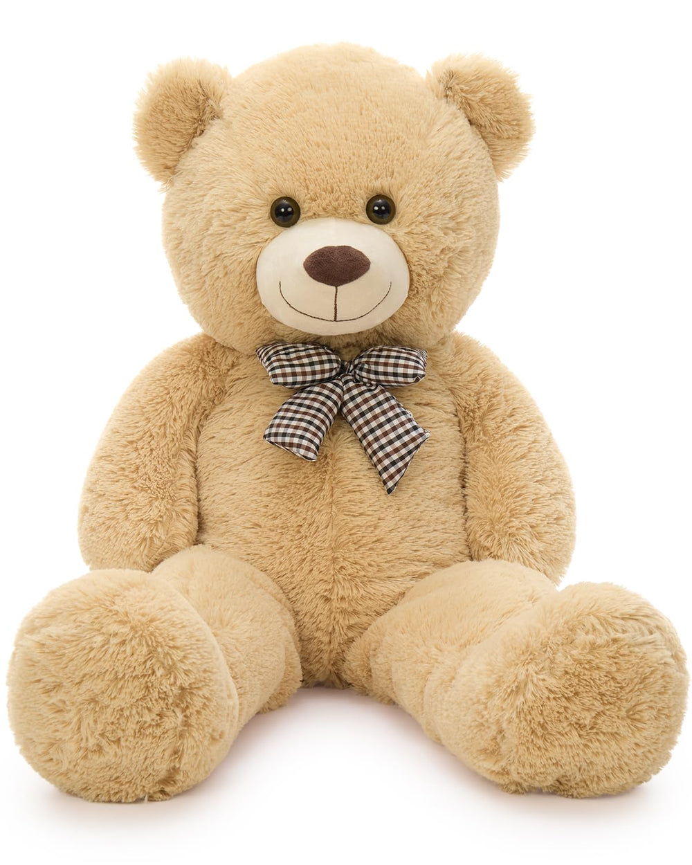 MaoGoLan giant teddy bear tan 39-inch plush for cozy snuggles