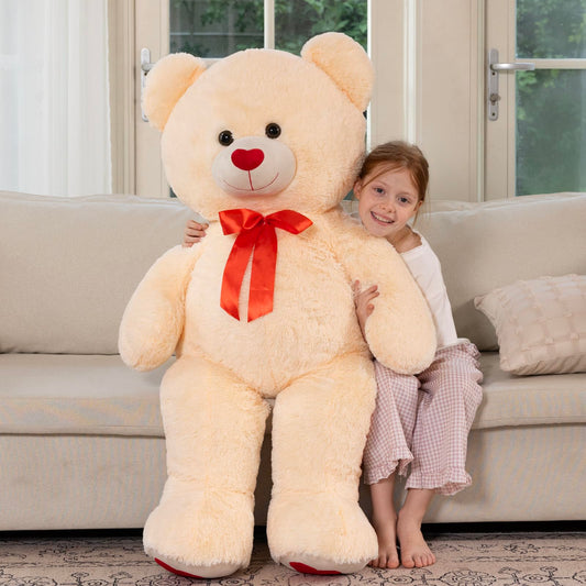 MaoGoLan bear features heart footprints adding a loving gifting detail