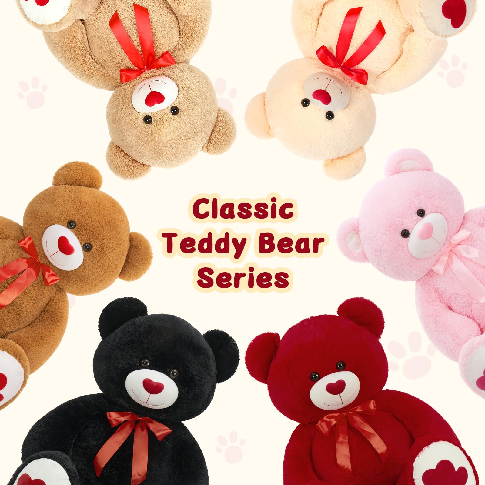 MaoGoLan teddy bear heart nose detail for a sweet expression