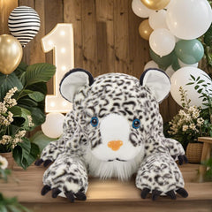MaoGoLan oversized leopard toy doubles as a comfy pillow or cushion.