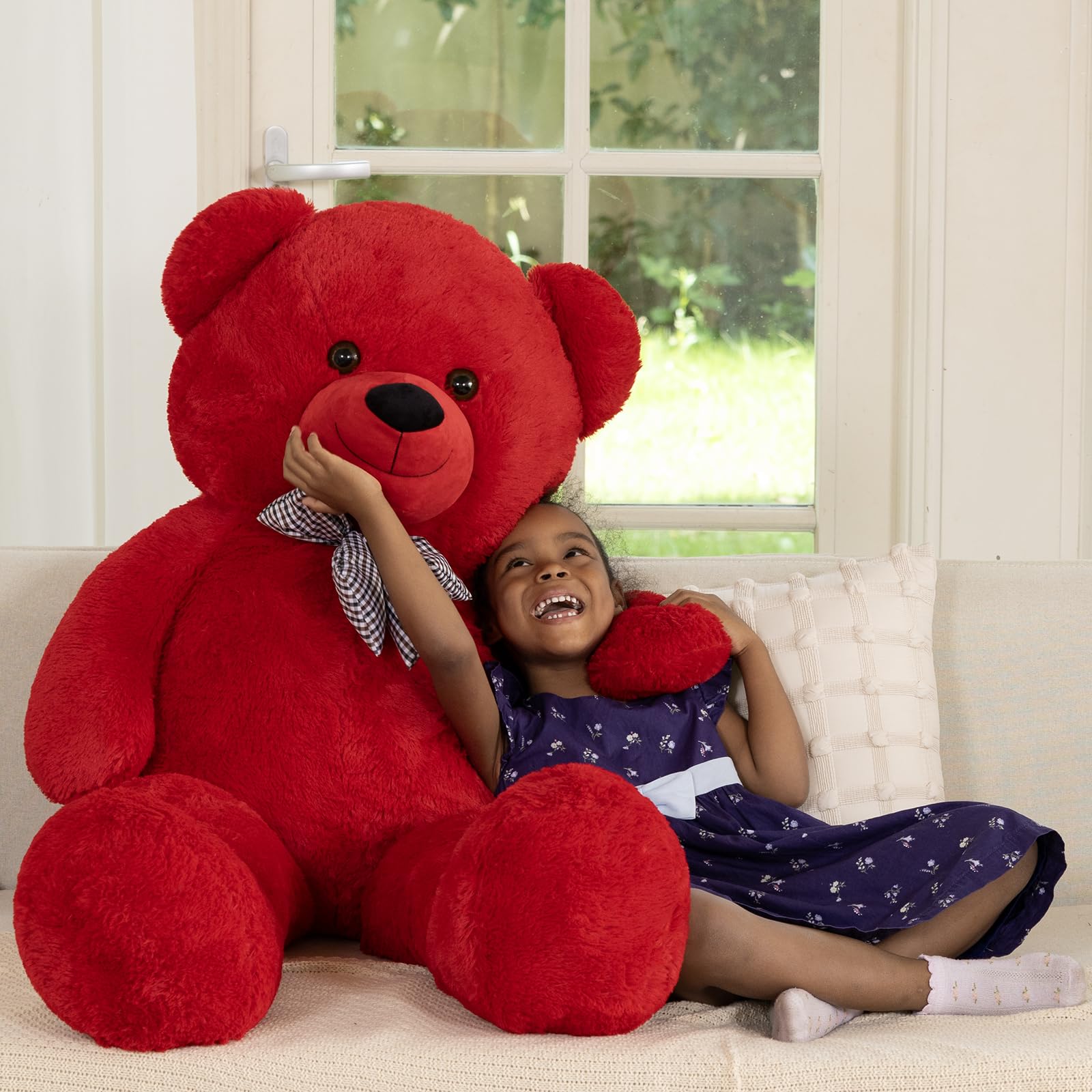 MaoGoLan soft red teddy bear gift ideal for gifting on special occasions