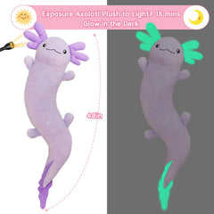 MaoGoLan soft short-plush axolotl is skin-friendly and lightweight for hugging.