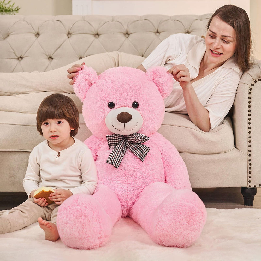 MaoGoLan giant teddy in cozy bedroom, inviting long hugs.