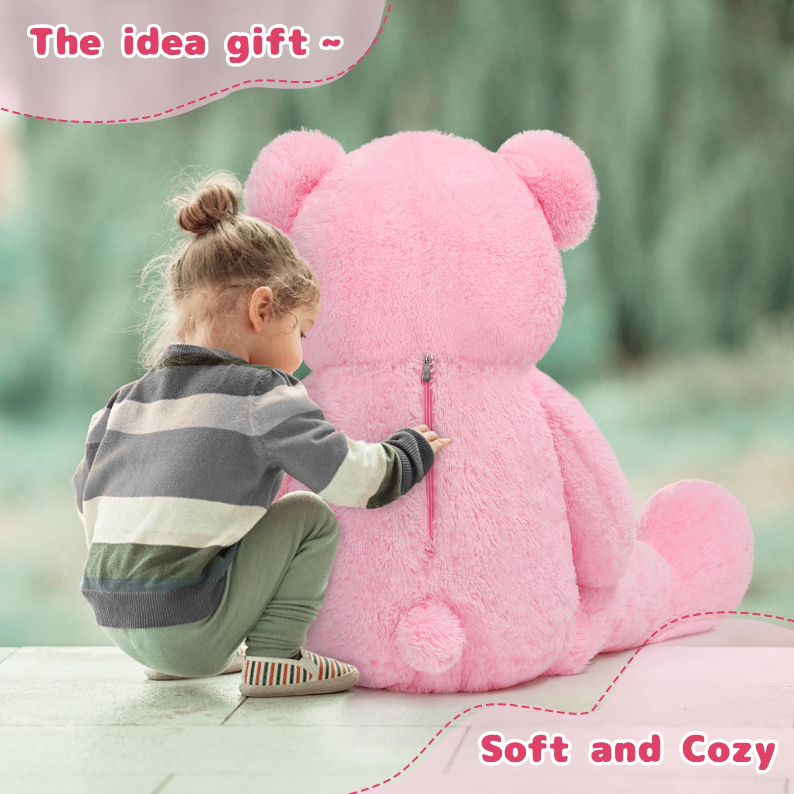 MaoGoLan huge bear unboxing moment, creating joyful memories.