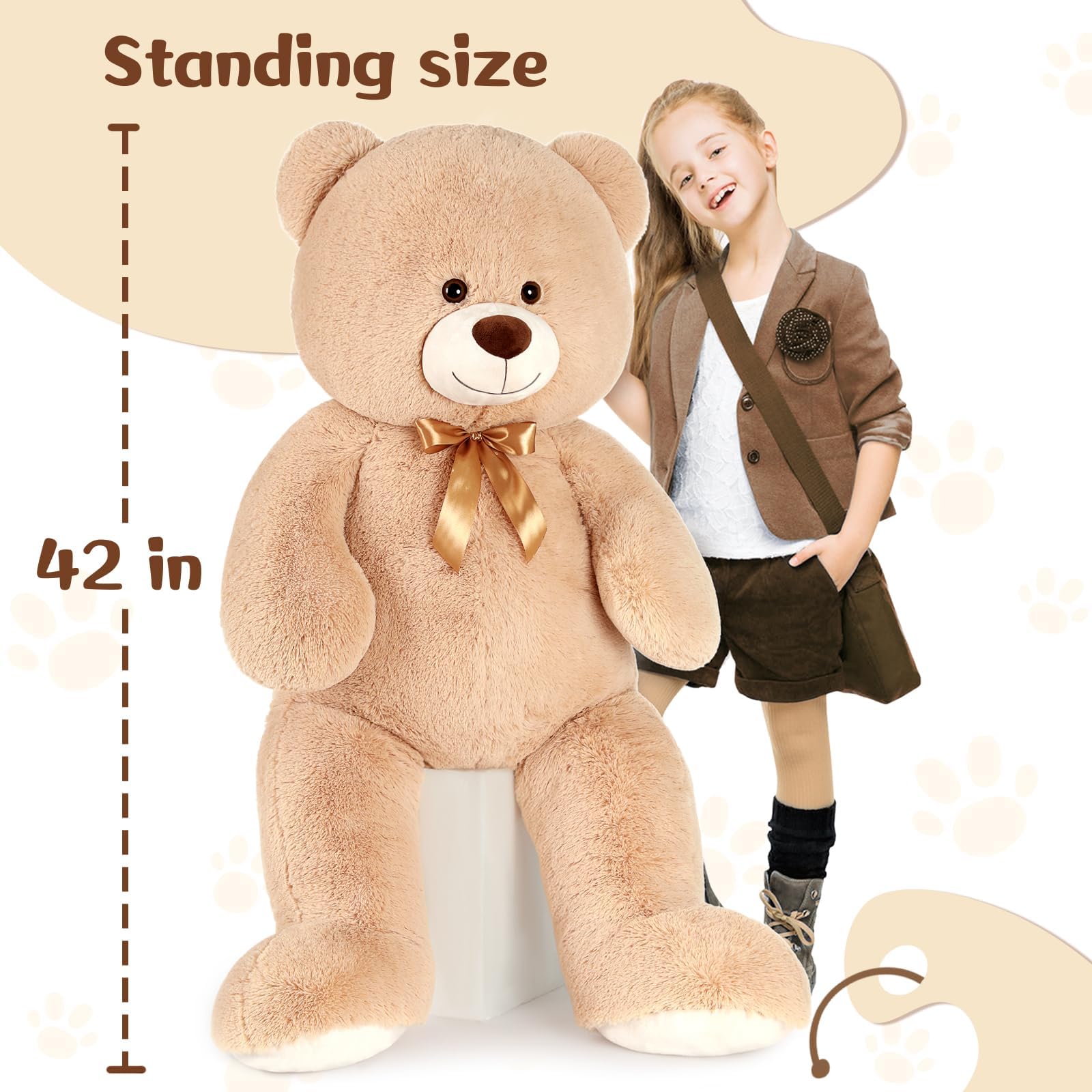 MaoGoLan teddy bear Valentine gift idea for her or kids.