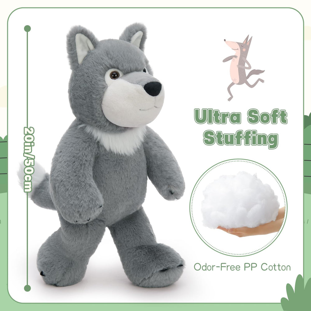 MaoGoLan wolf plush makes a gift for Christmas or birthdays.