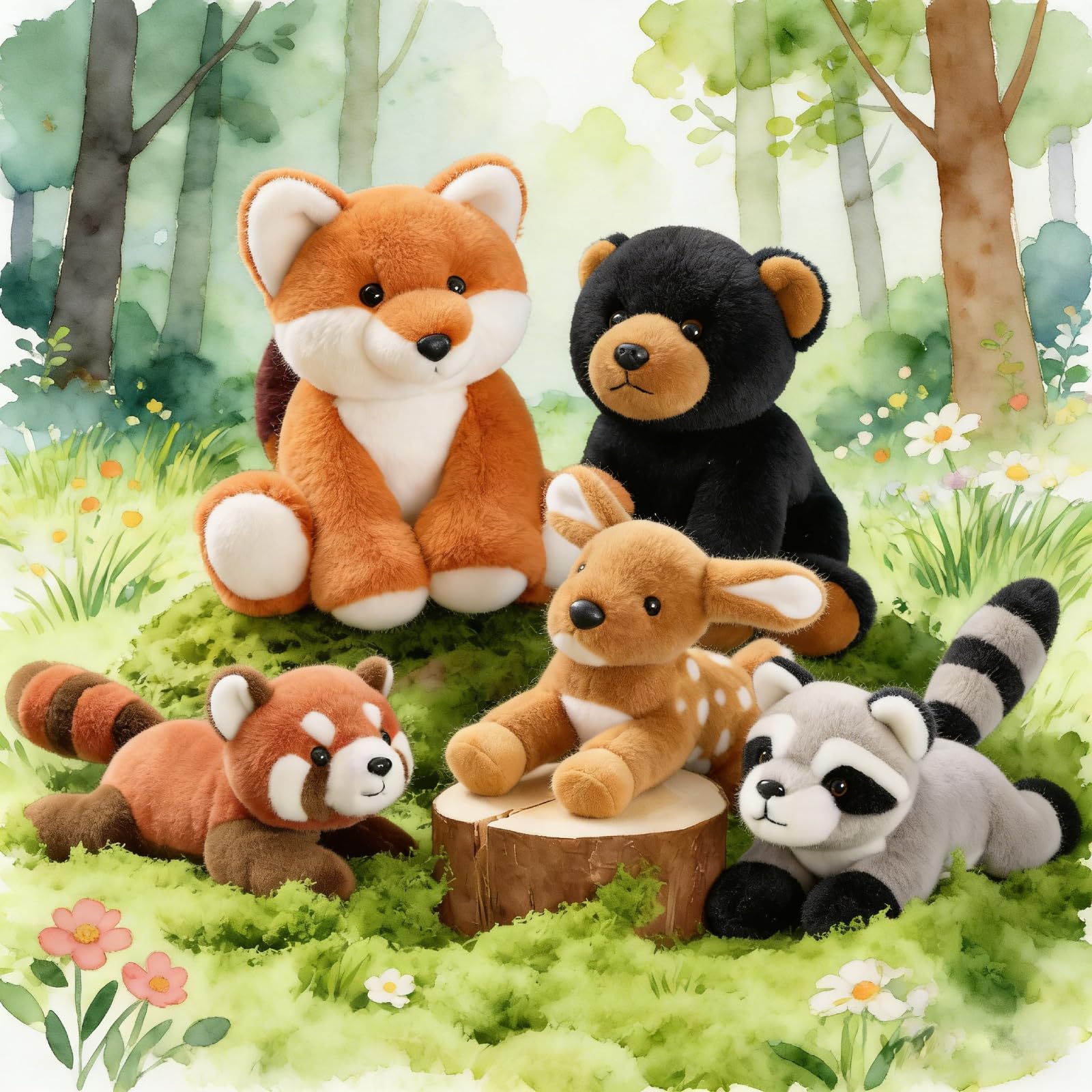 MaoGoLan bear plush close-up soft 8-inch toy for bedtime cuddles