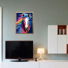Maomaomi colorful horse pattern invites you to create your own wall decor.