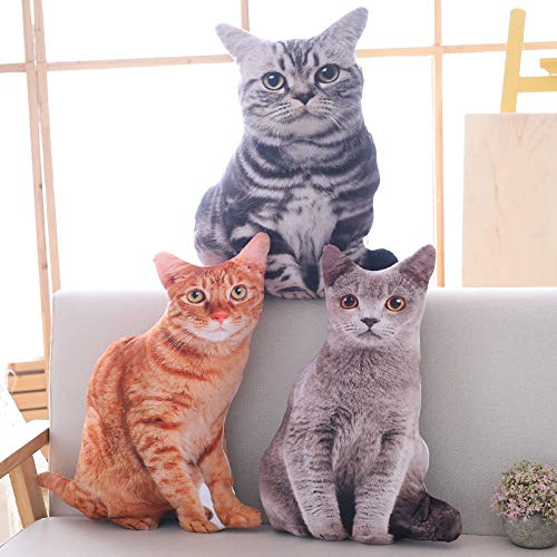 Soft plush pillow decor from Maomoto on a sofa in orange