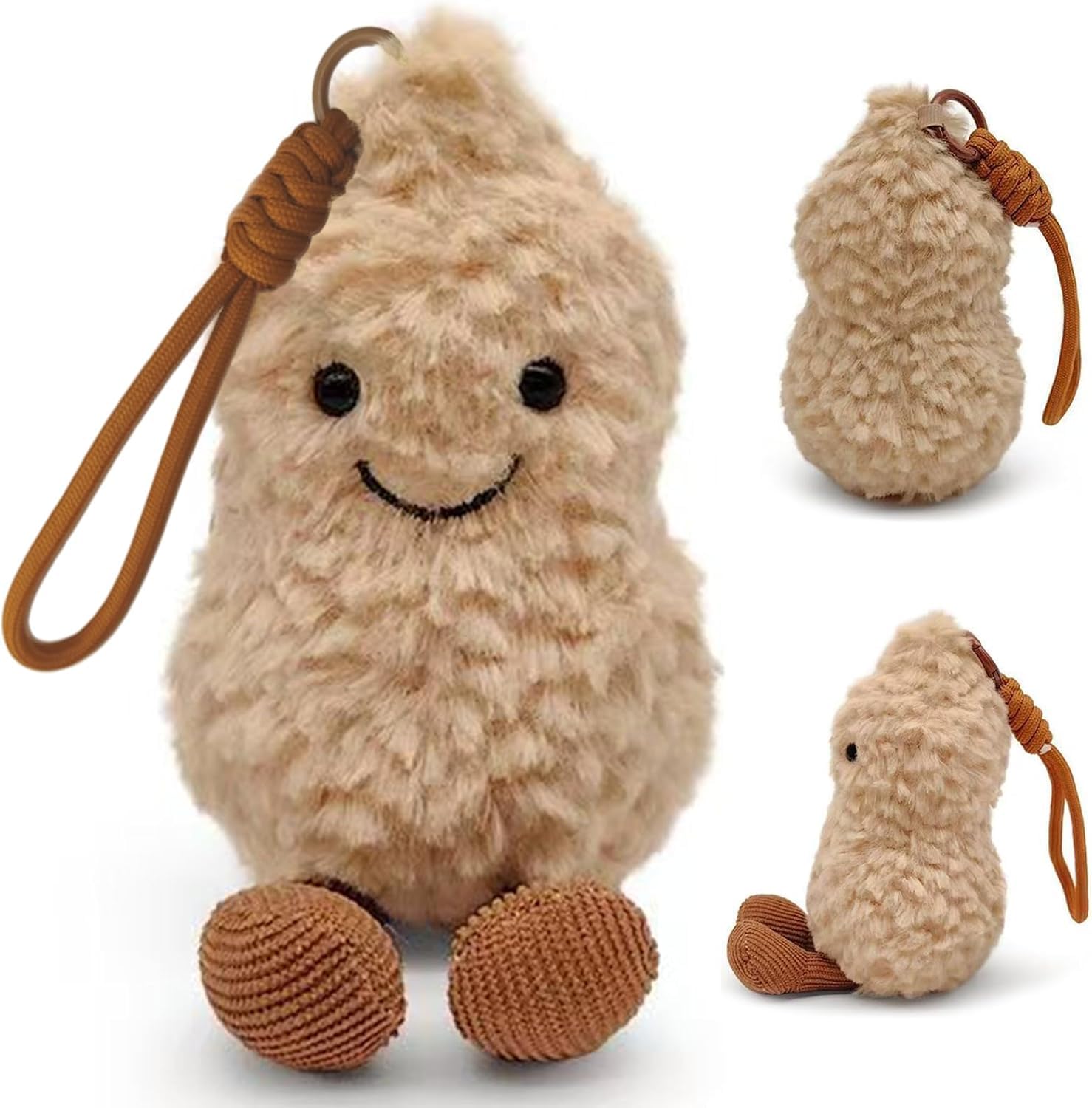 Maomoto peanut doll with cozy beige fluff for gentle play.