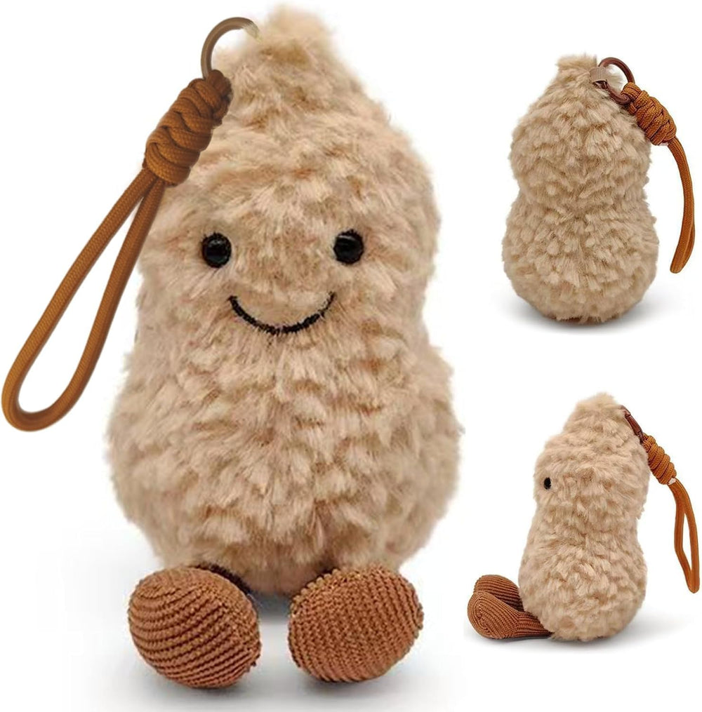 Maomoto peanut doll with cozy beige fluff for gentle play.