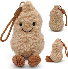 Maomoto peanut doll with cozy beige fluff for gentle play.