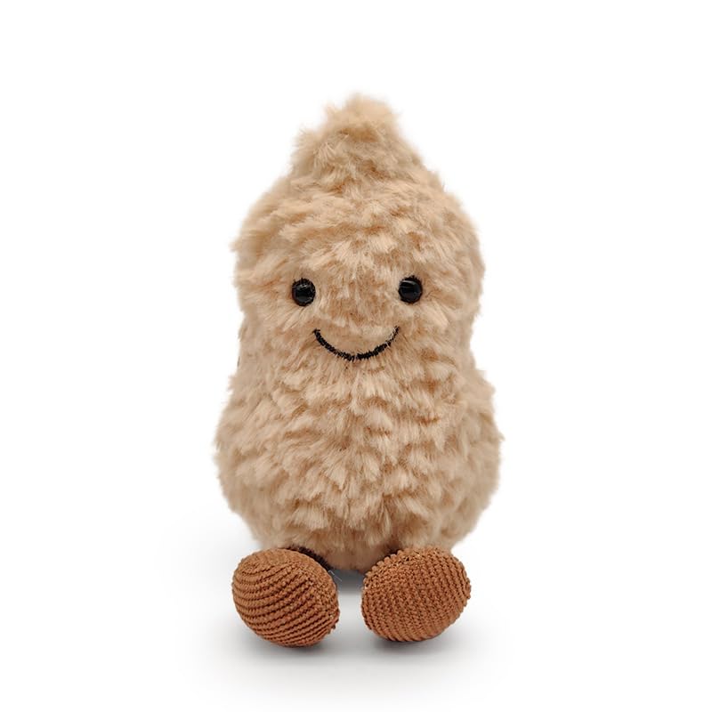 Maomoto plush peanut soft toy, 5.9 inches, ideal for cuddling and display.