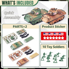MaozyHomie US tank 20-models in action for interactive play.