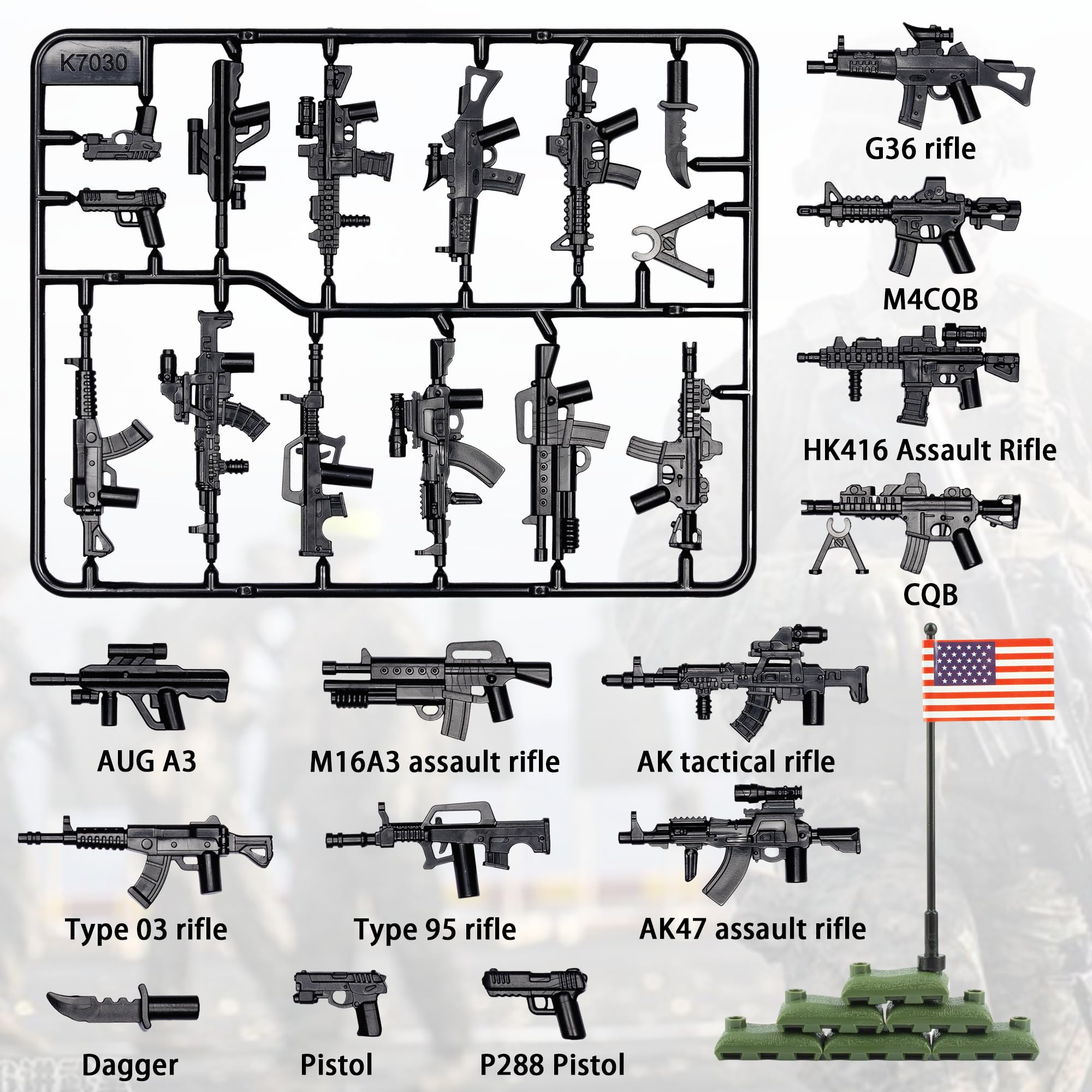 MaozyHomie weapons pack sandbags for realistic battlefield setup