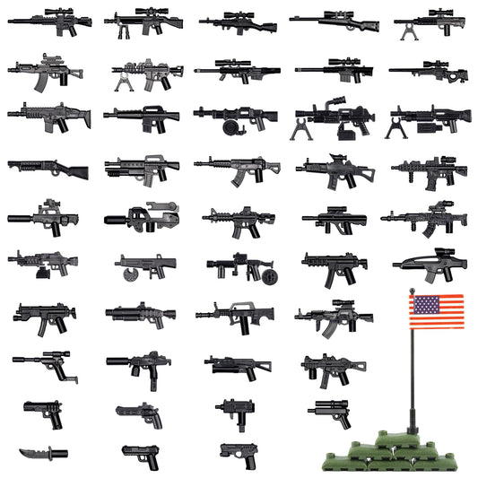 MaozyHomie Weapons Pack US guns for imaginative battle play