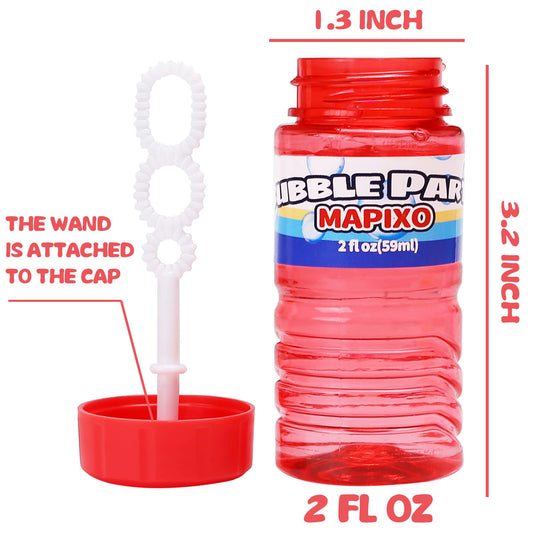 Mapixo bubble wand attached to cap for easy, mess-free play.