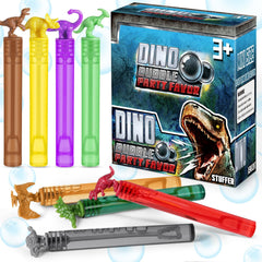 MAPIXO dinosaur bubbles wands are 4.2 inches tall for easy handling
