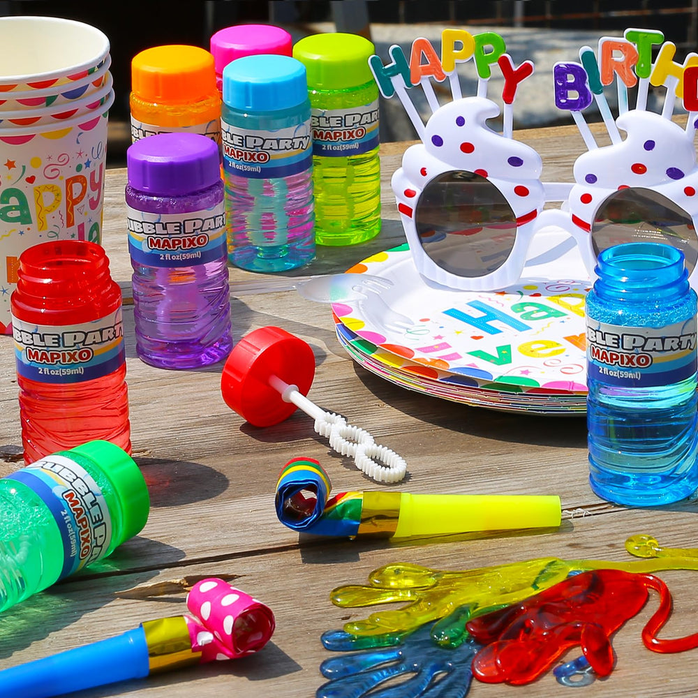 Mapixo party supplies suit goody bags for birthdays and events.