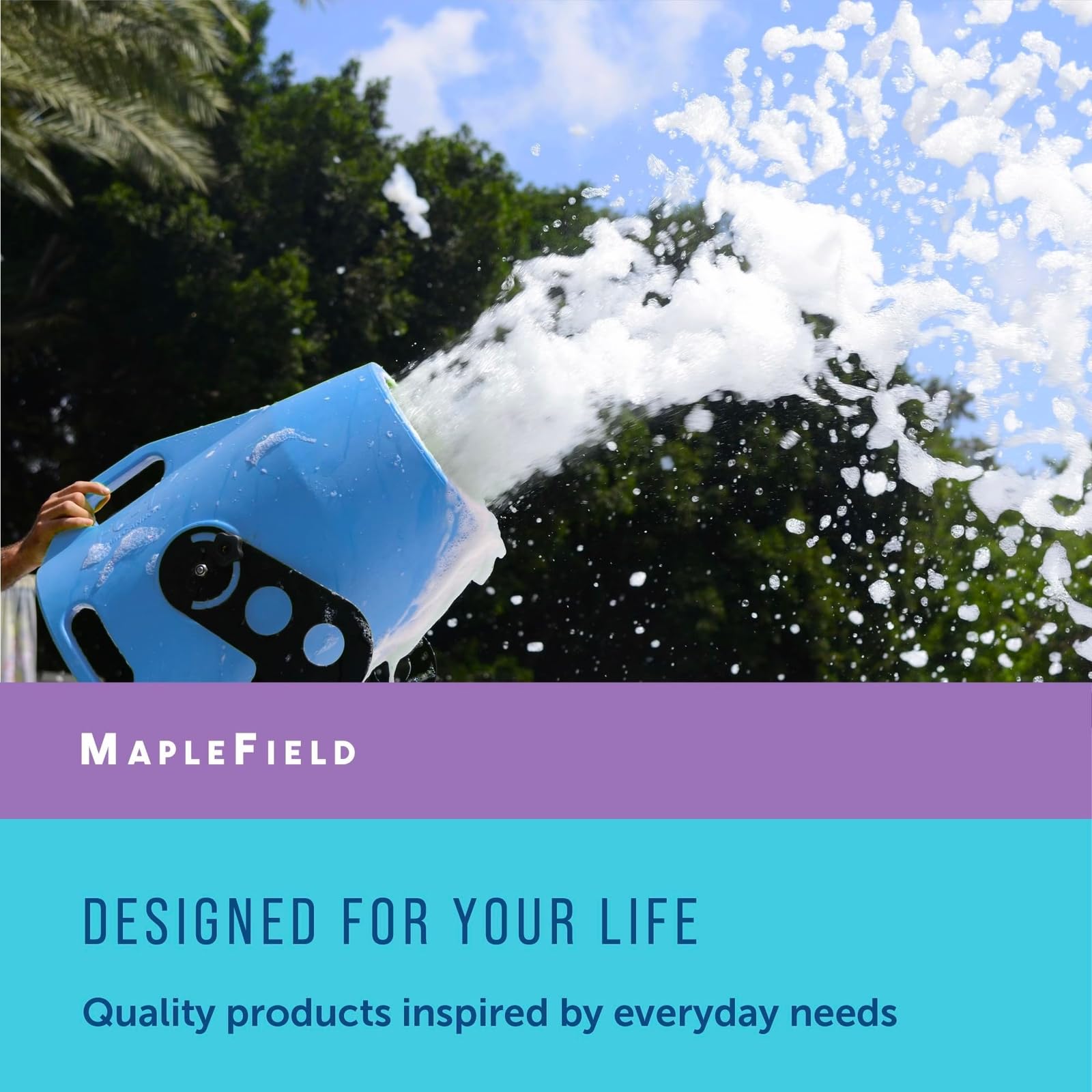 Maplefield family-friendly foam helps kids and adults enjoy a safe play moment.