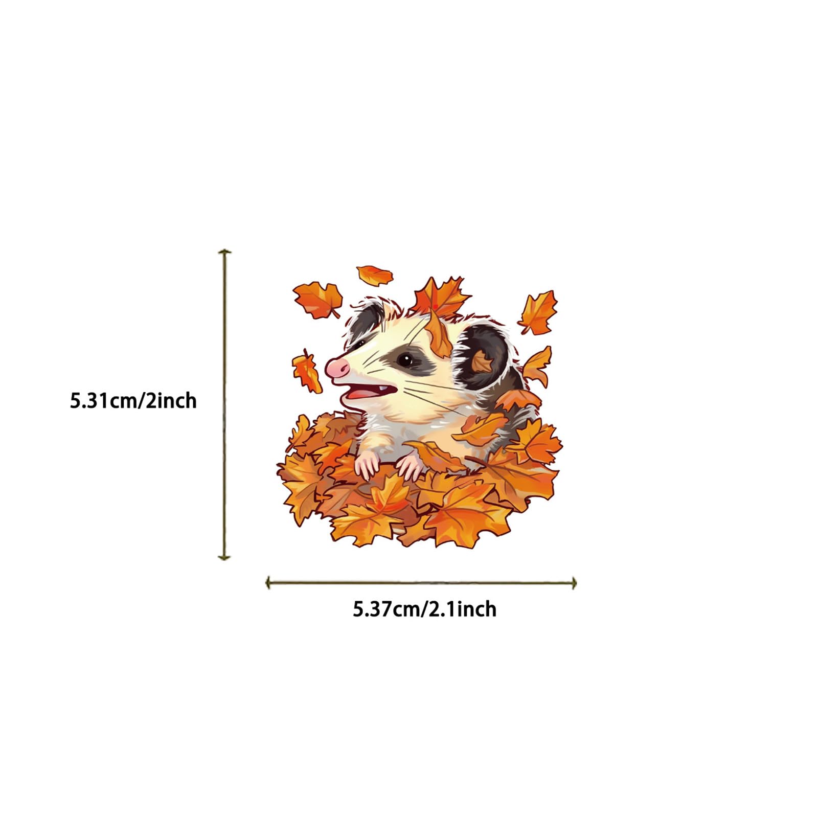 MAQIYI possum stickers decorate a notebook with cute, removable artwork.
