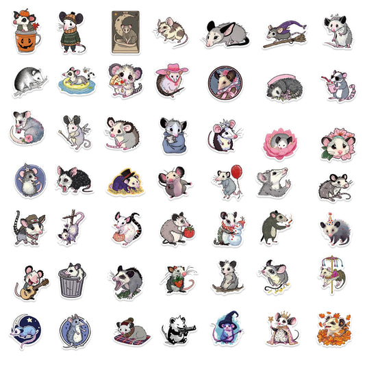 MAQIYI possum stickers on a water bottle add color and weatherproof charm.