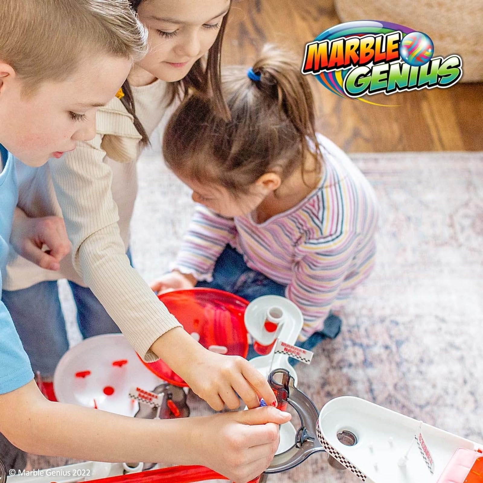 Marble Genius booster launcher conveys rapid launches and momentum