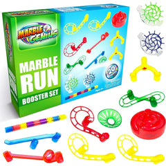 Marble Genius Booster Set base station offers stable starts for exciting marble runs.