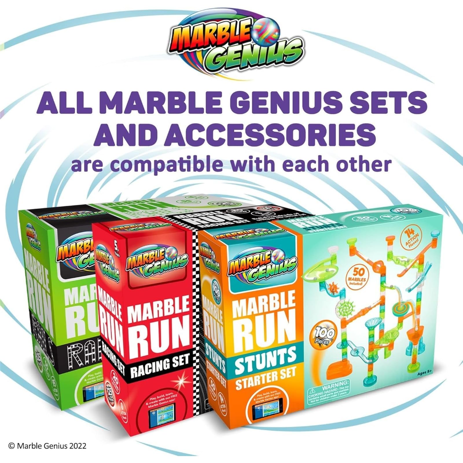 Marble Genius booster expansion-elevator lifts marbles higher for longer routes.