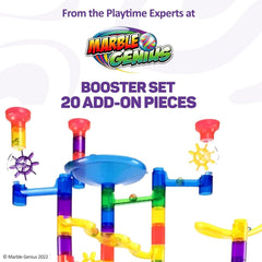 Marble Genius Booster Set straight track enables smooth, reliable marble travel.