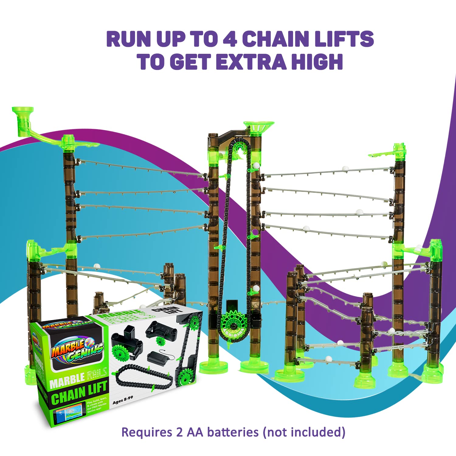 Marble Genius kit-ready assembly enables quick setup and immediate play.