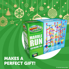 Marble Genius Marble Run Extreme Set kid-friendly connectors enable quick assembly