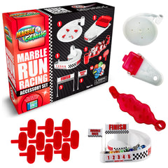 Marble Genius Racing Booster Set: 25-piece kit for creative marble play and hands-on learning