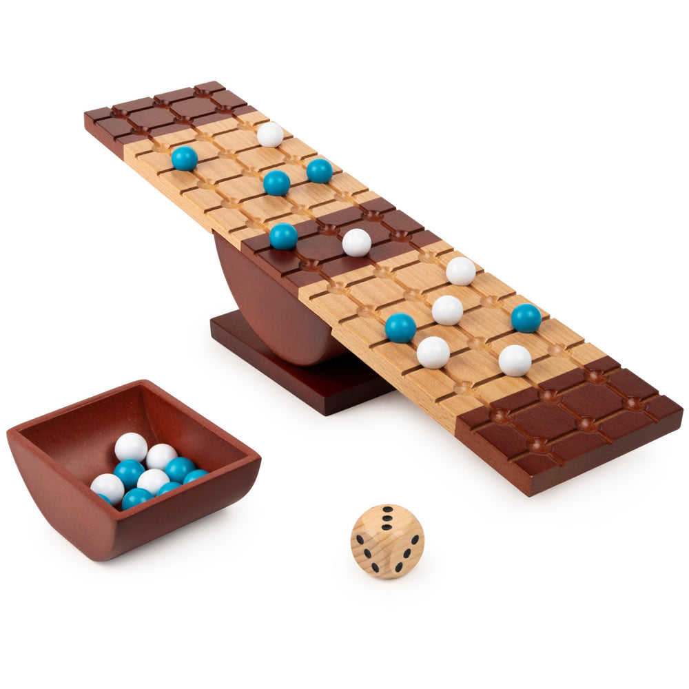 Marbles Rock Me Archimedes board game box ready for strategic play