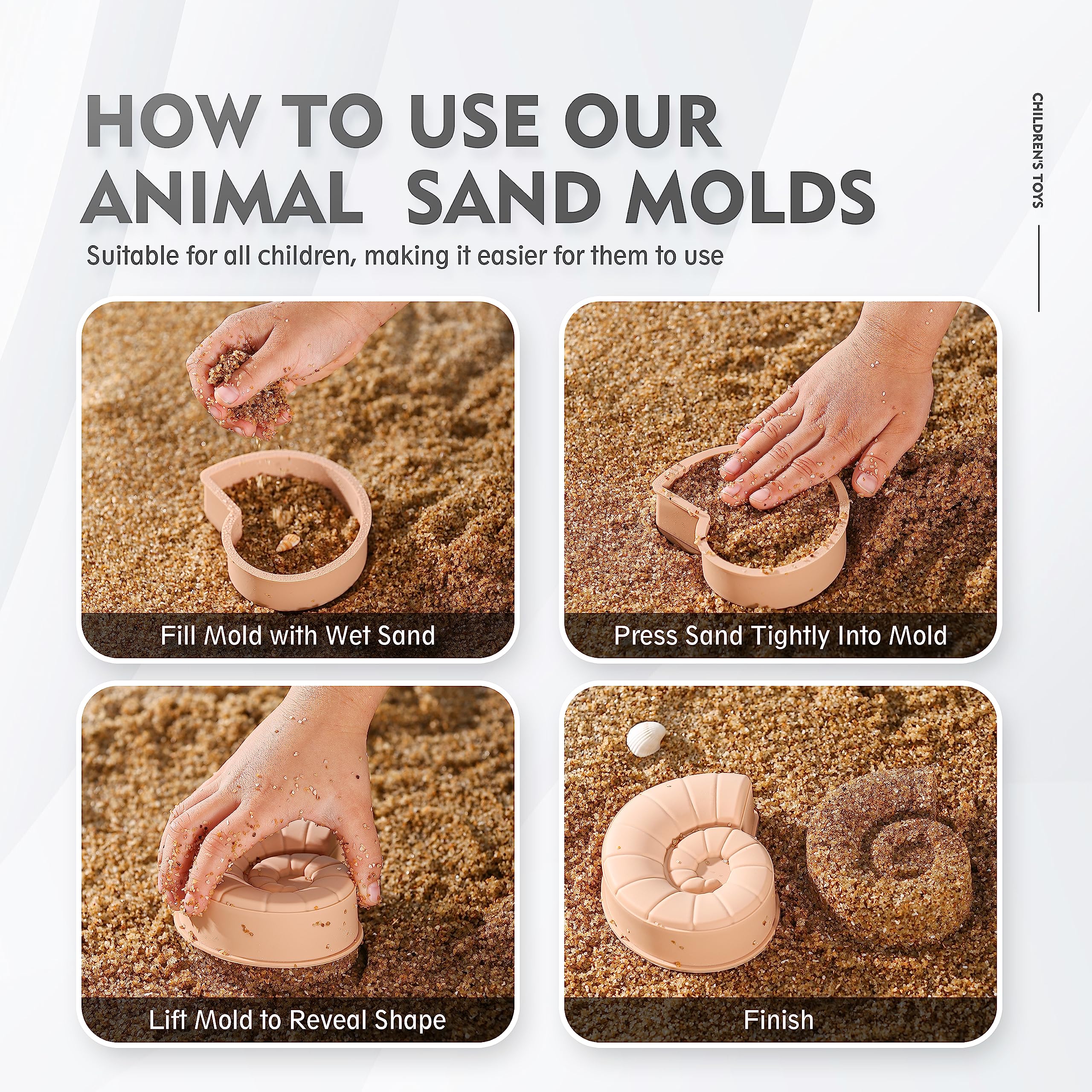 MarcZero dolphin mold creates dynamic, quick-forming sand figures